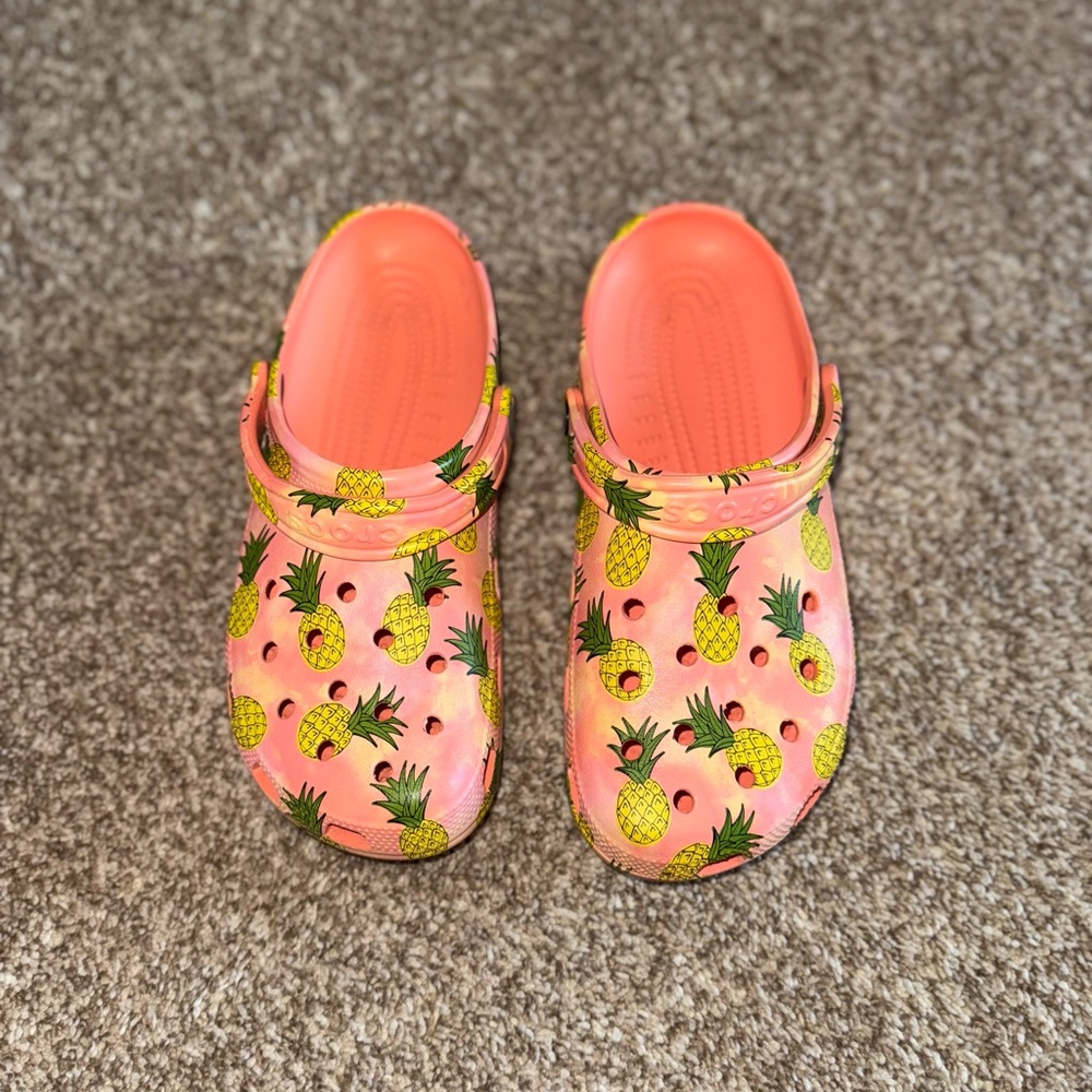 Pineapple crocs